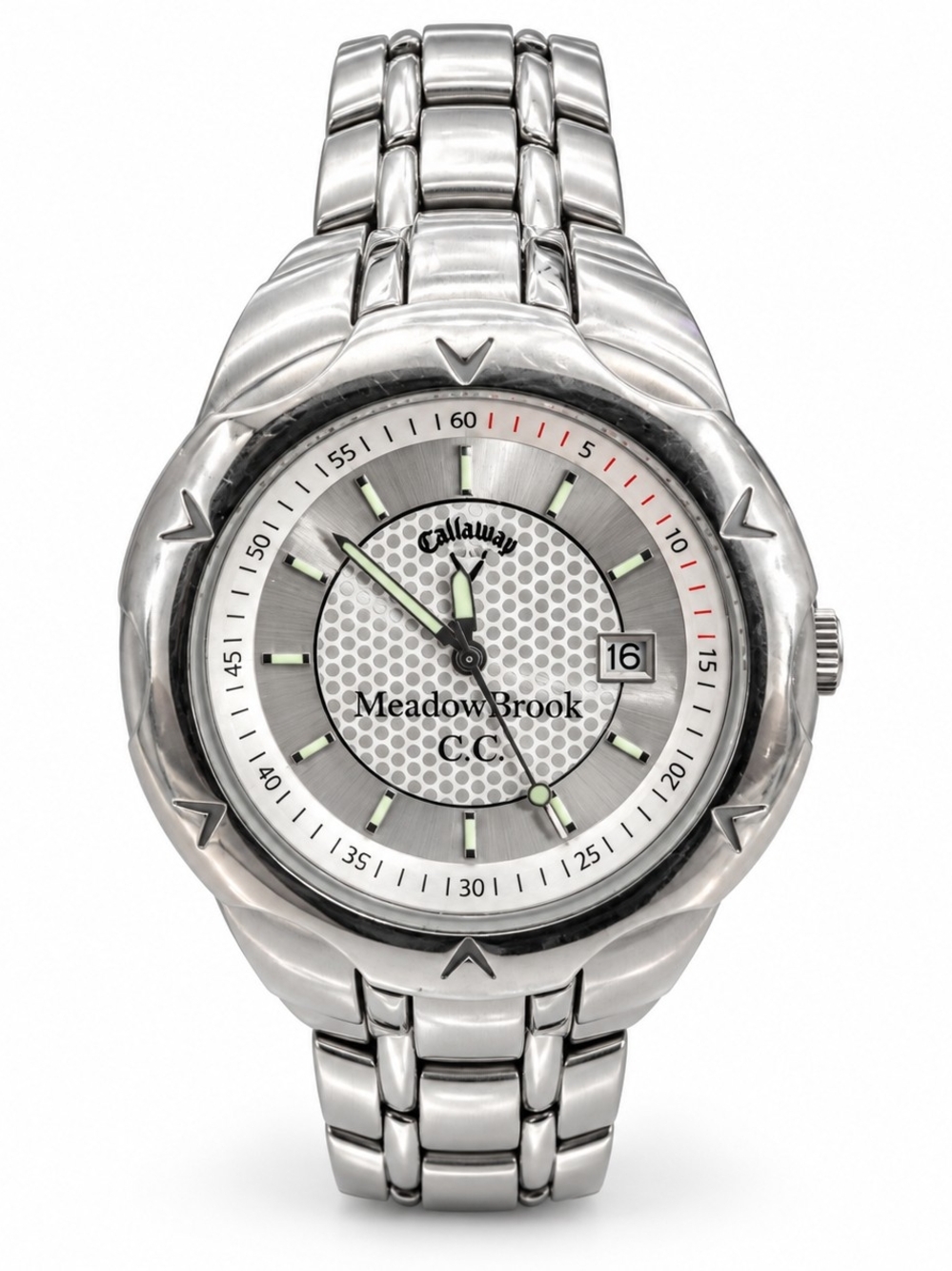 Callaway Meadow Brook CC Silver-Tone Golf Watch